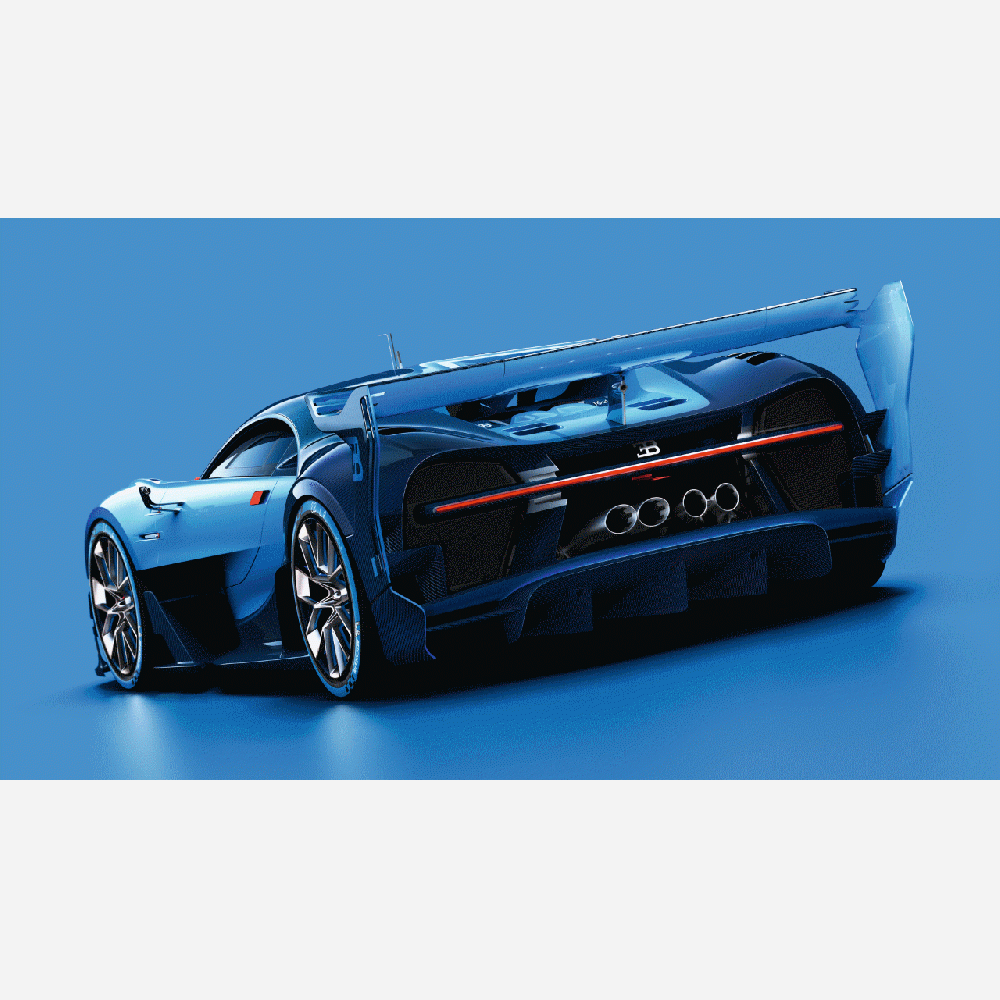 Personnalisation de Bugatti Vision Gran Turismo imprimée