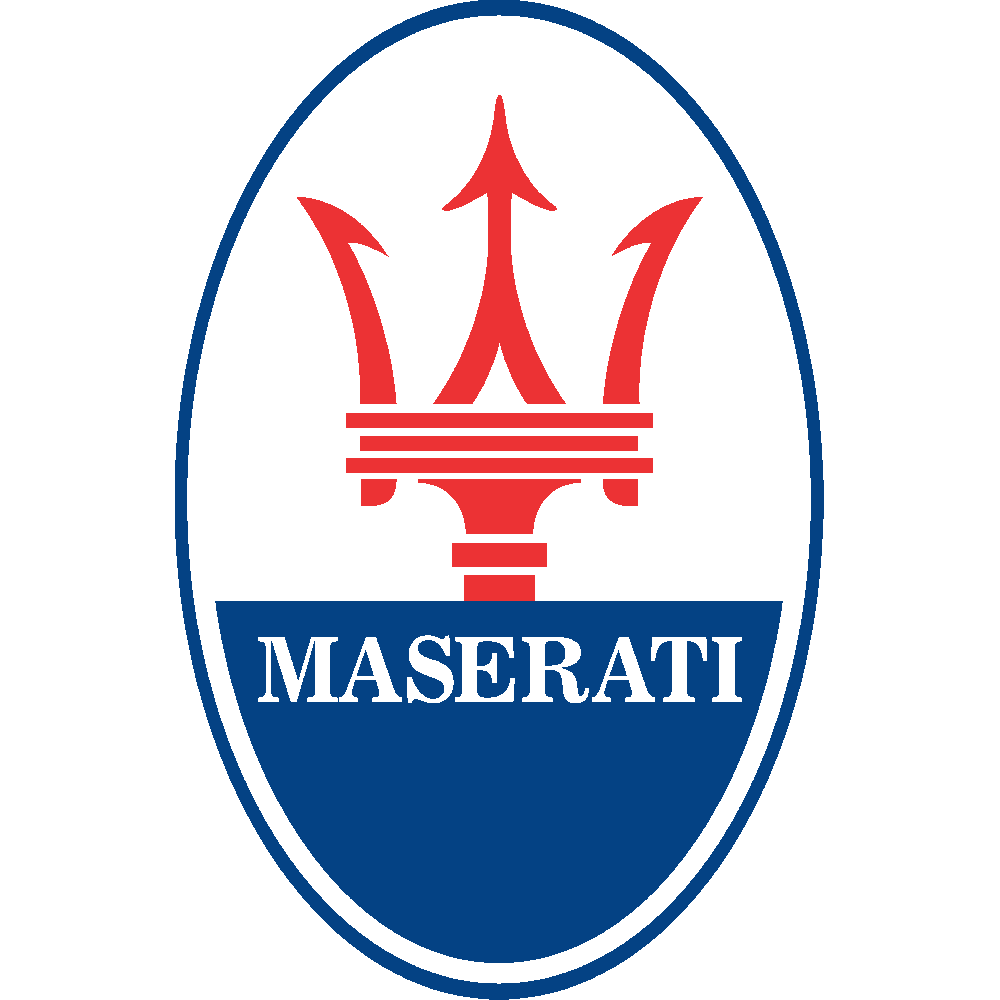Aanpassing van Maserati Logo Bicolor
