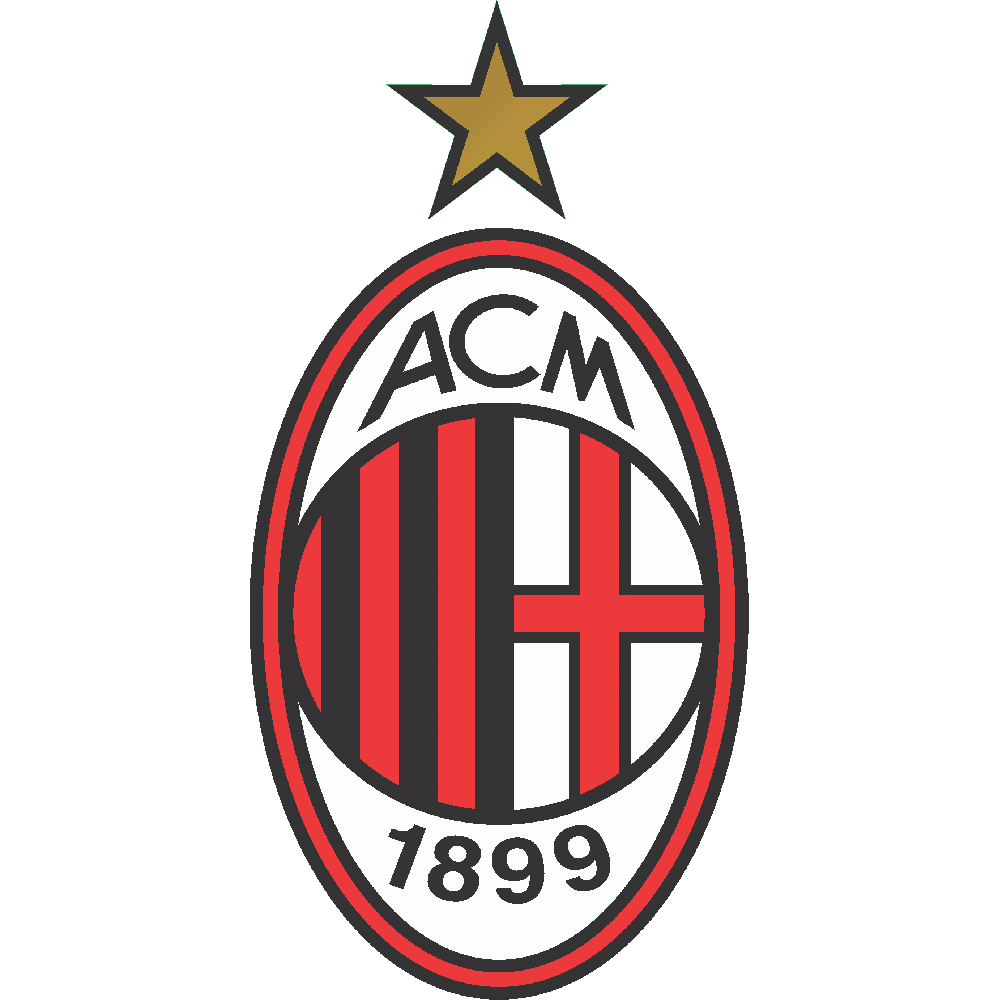Personnalisation de AC Milan étoile - Imprimé