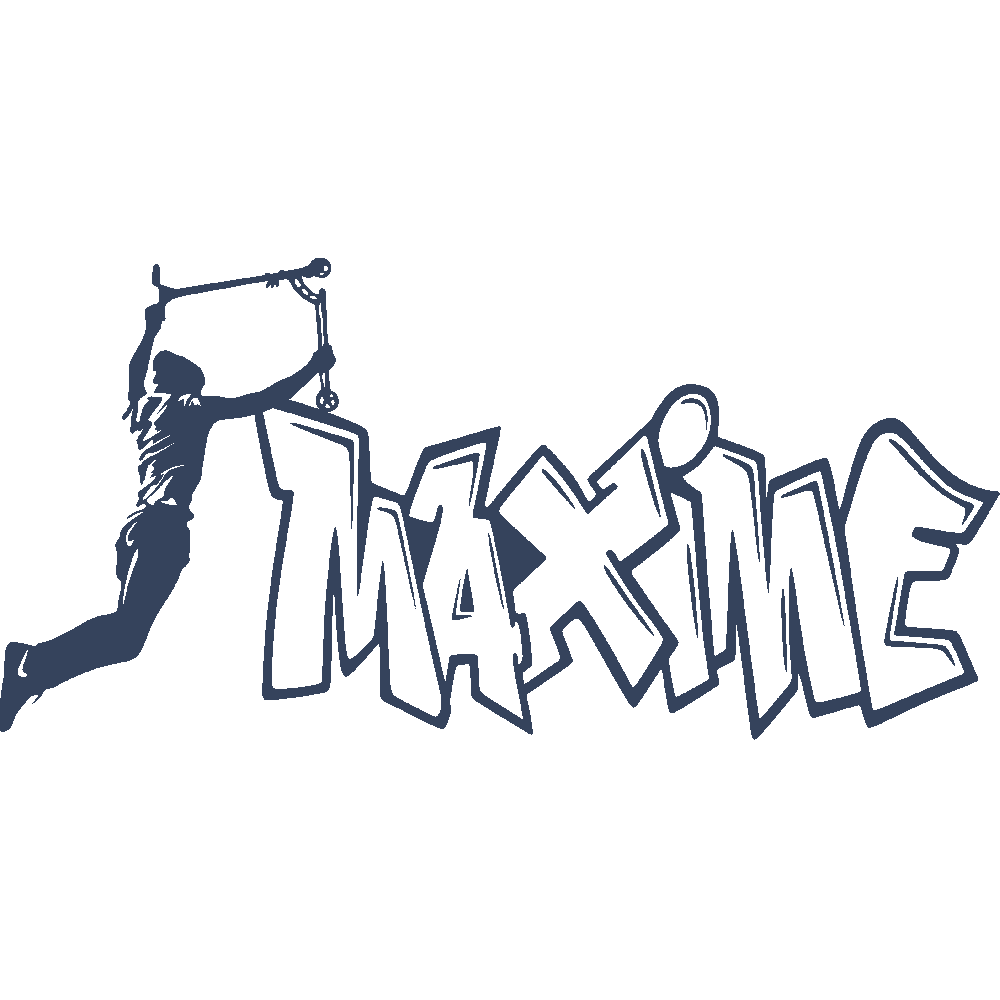 Personnalisation de Maxime Graffiti Trottinette