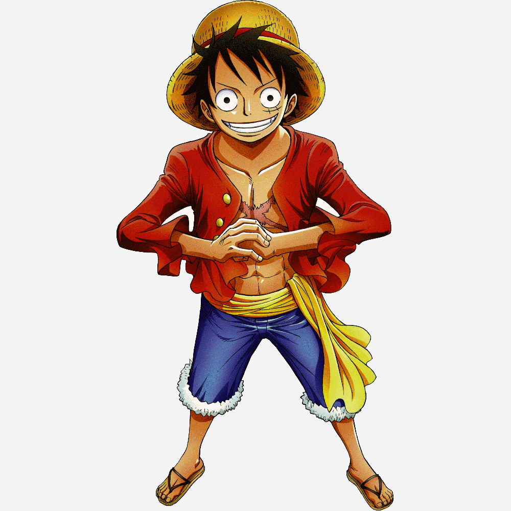 Aanpassing van One Piece - Monkey D Luffy Debout