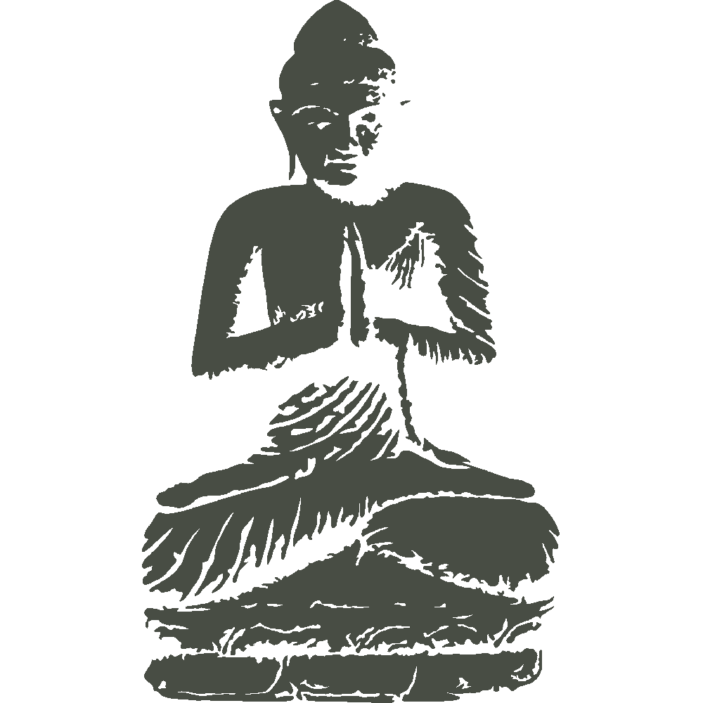 Wall sticker: customization of Bouddha en mditation