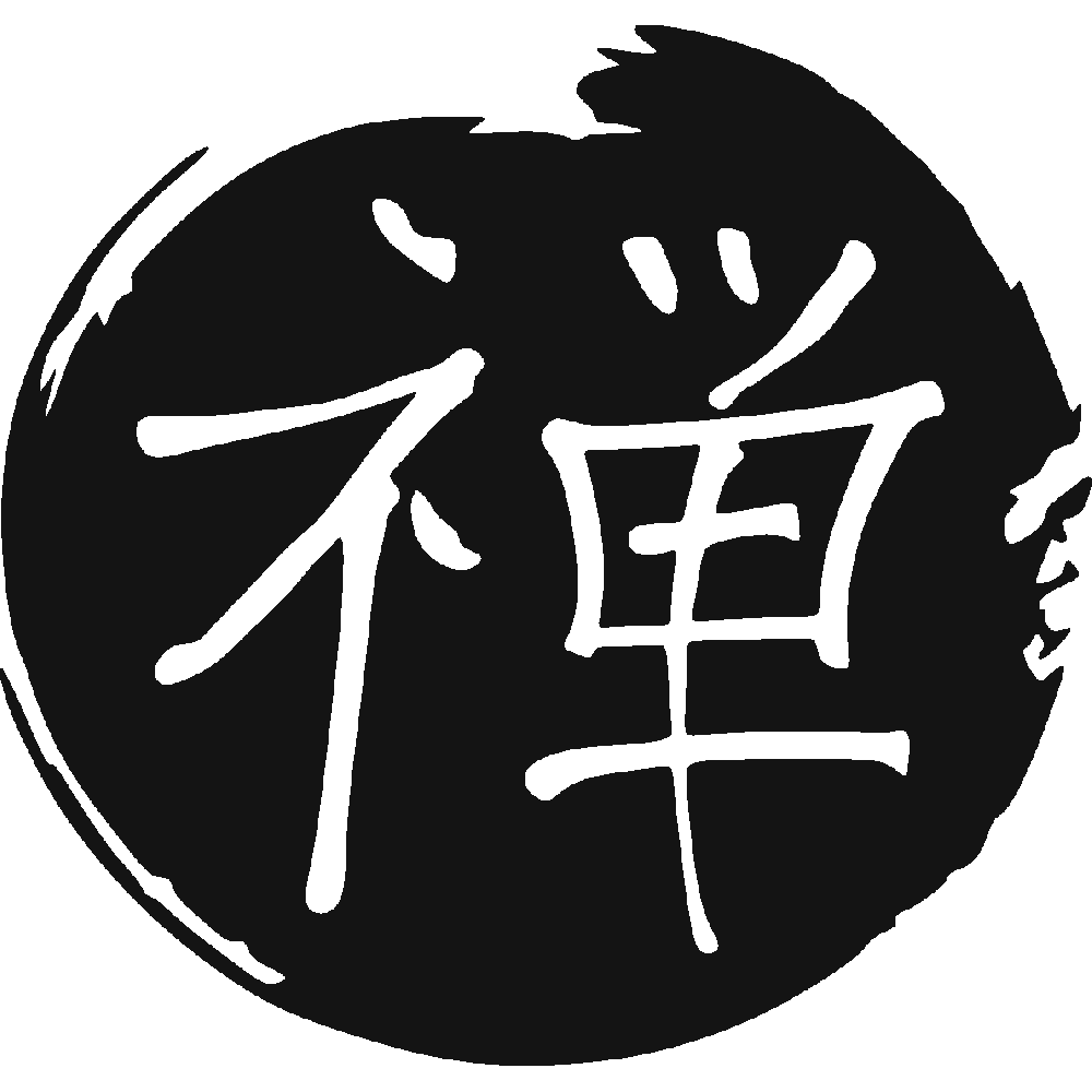 Muur sticker: aanpassing van Zen Chinois