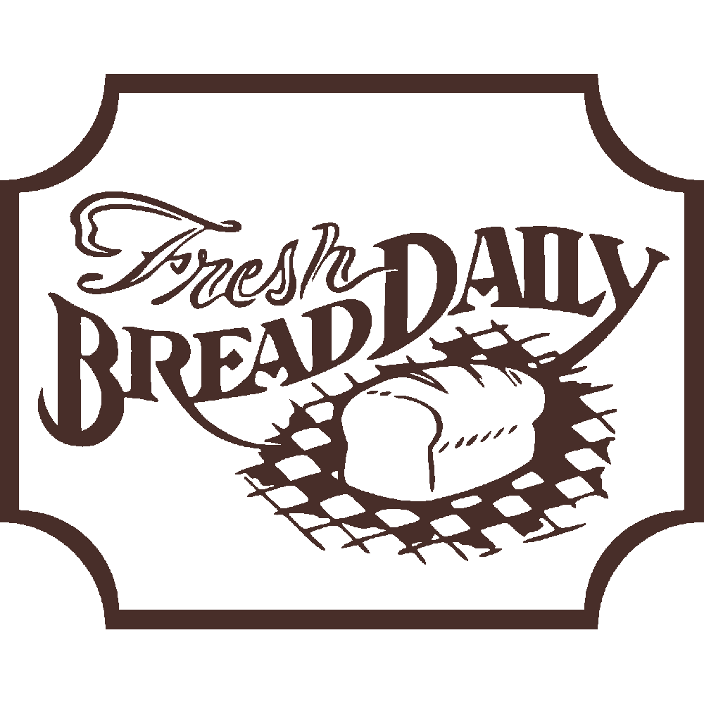 Muur sticker: aanpassing van Fresh Bread