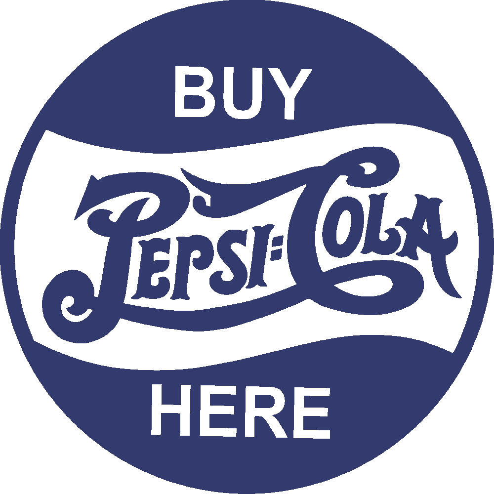 Muur sticker: aanpassing van Pepsi-Cola Vintage