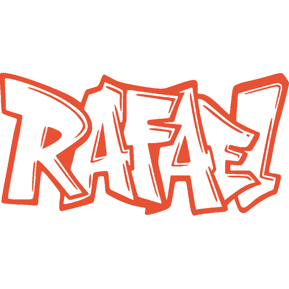 Wall sticker: customization of Rafael Graffiti