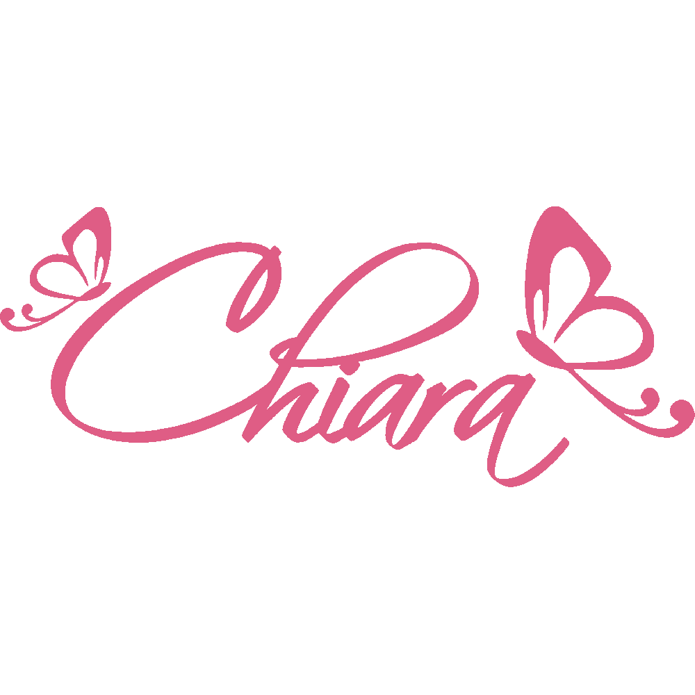 Wall sticker: customization of Chiara Papillons