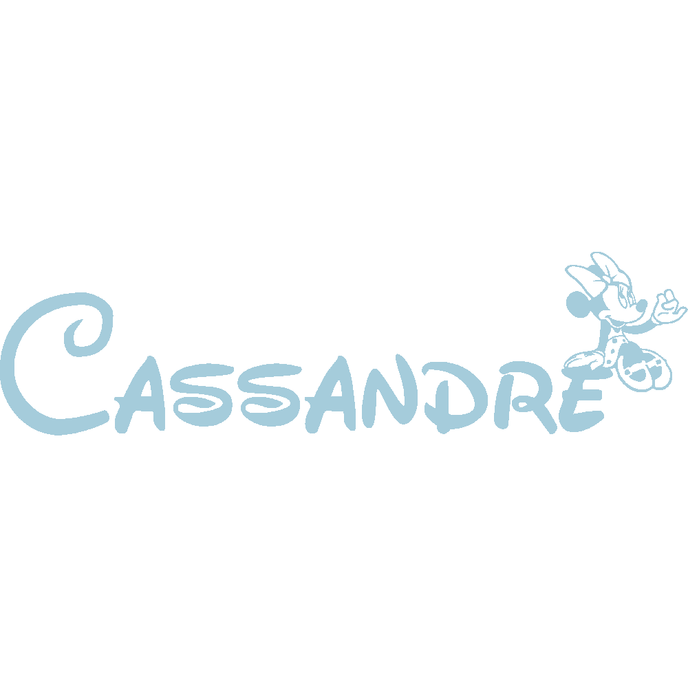 Muur sticker: aanpassing van Cassandre Minnie