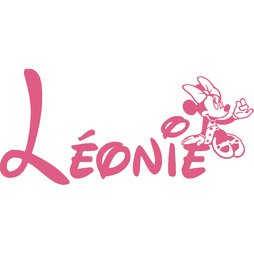 Sticker mural: personnalisation de Lonie Minnie