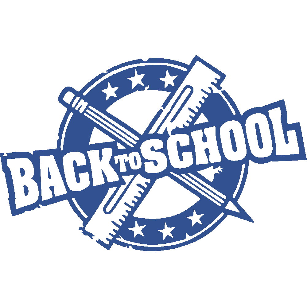 Muur sticker: aanpassing van Back to School