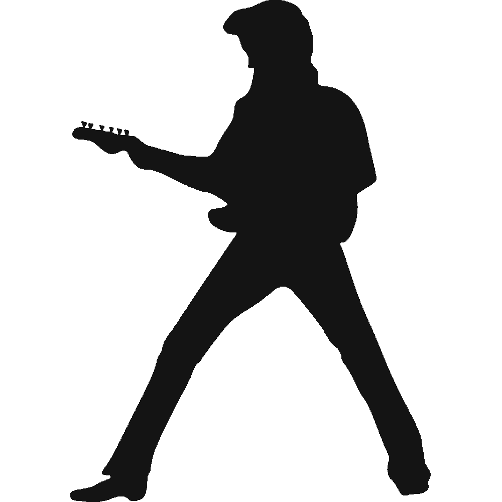 Muur sticker: aanpassing van L'ombre d'Elvis