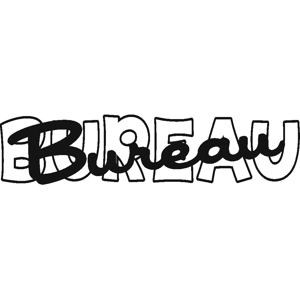 Wall sticker: customization of Bureau
