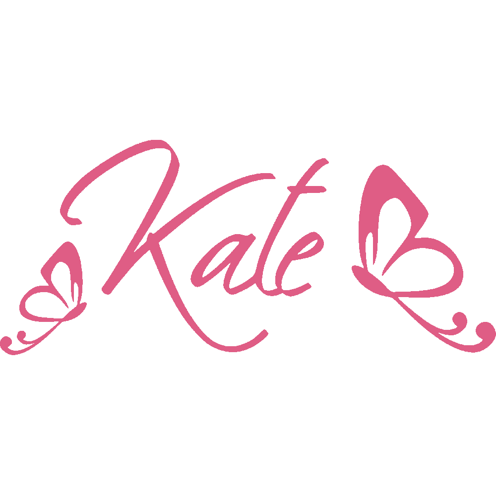 Wall sticker: customization of Kate  Papillons