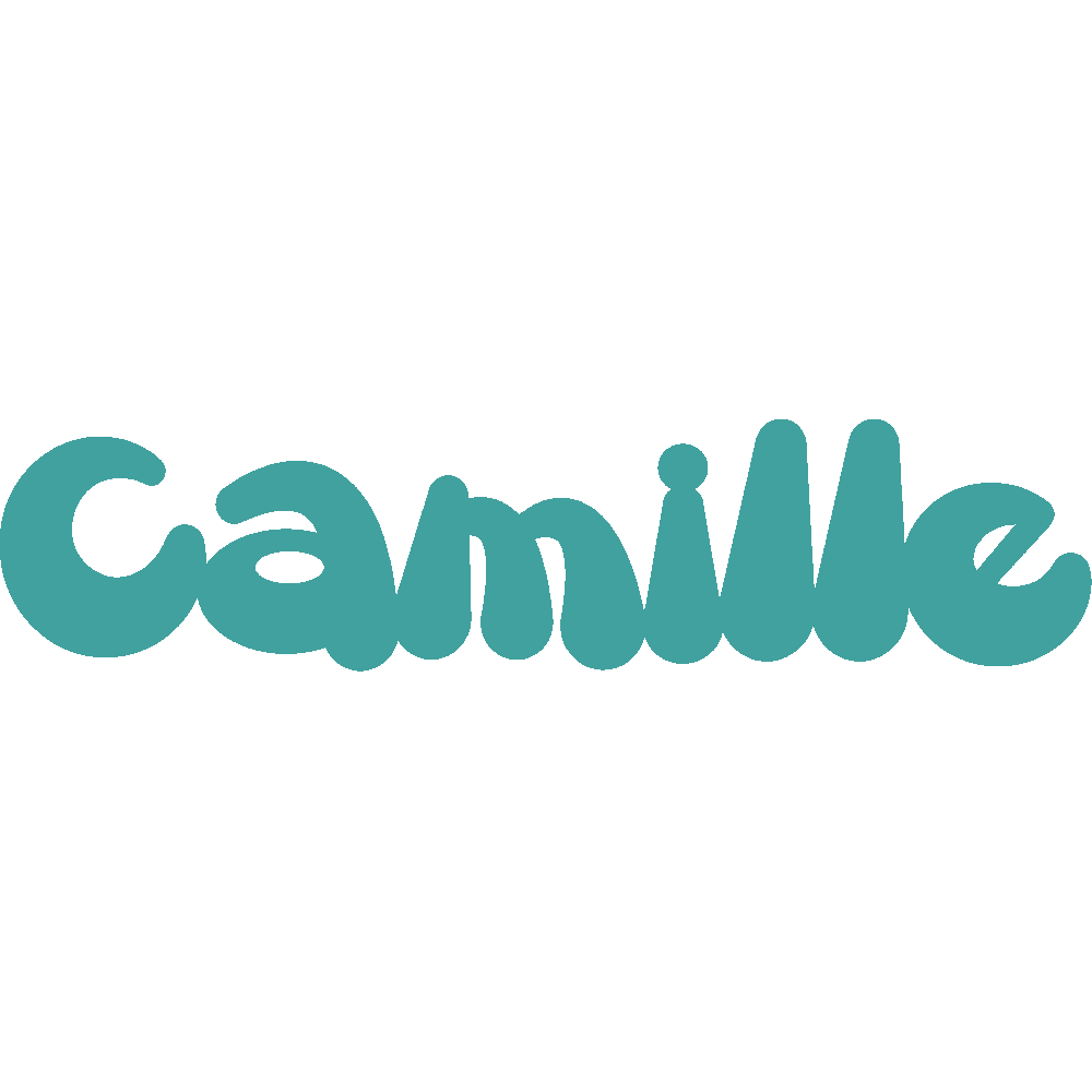 Muur sticker: aanpassing van Camille
