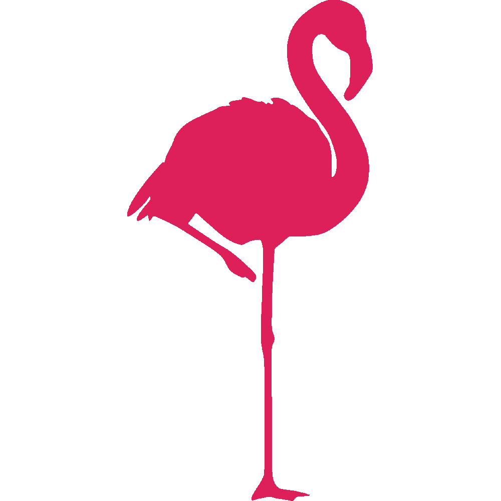 Sticker mural: personnalisation de Flamant Rose