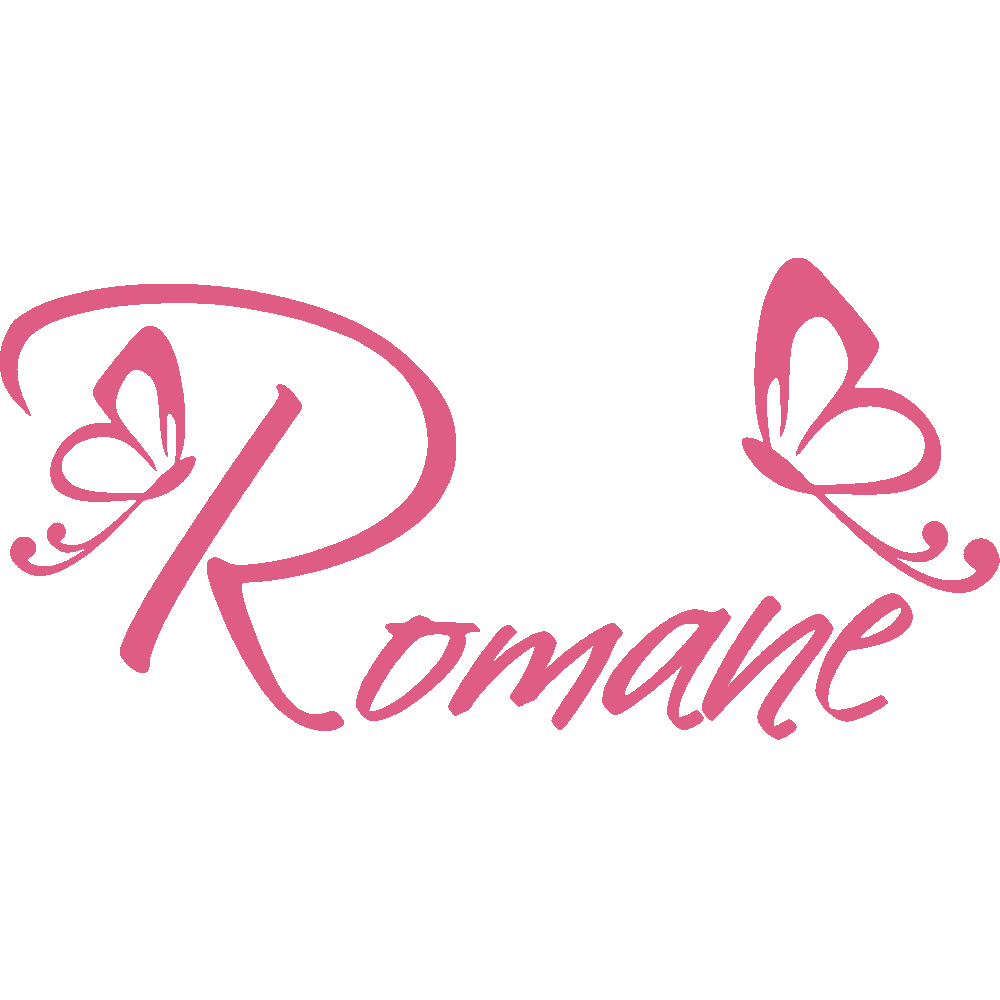 Wall sticker: customization of Romane Papillons