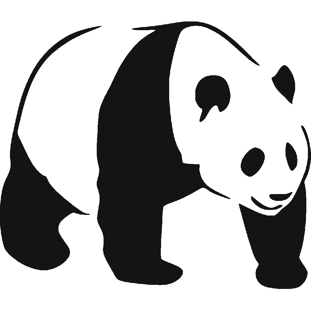 Muur sticker: aanpassing van Panda 3