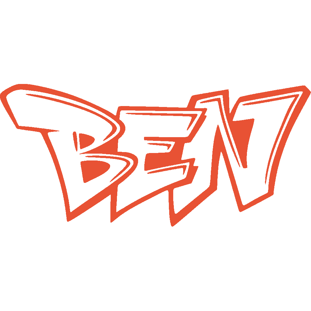 Wall sticker: customization of Ben Graffiti