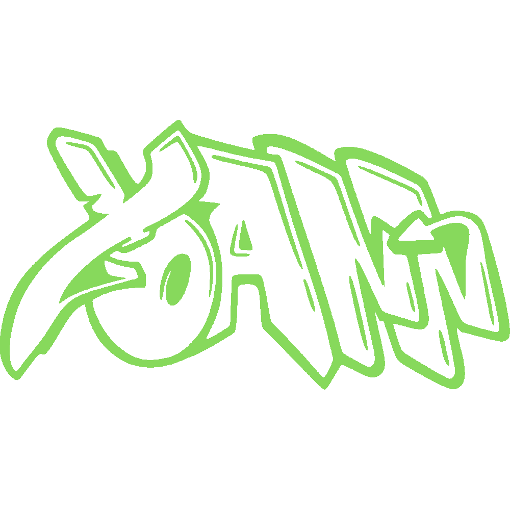 Wall sticker: customization of Yoann Graffiti