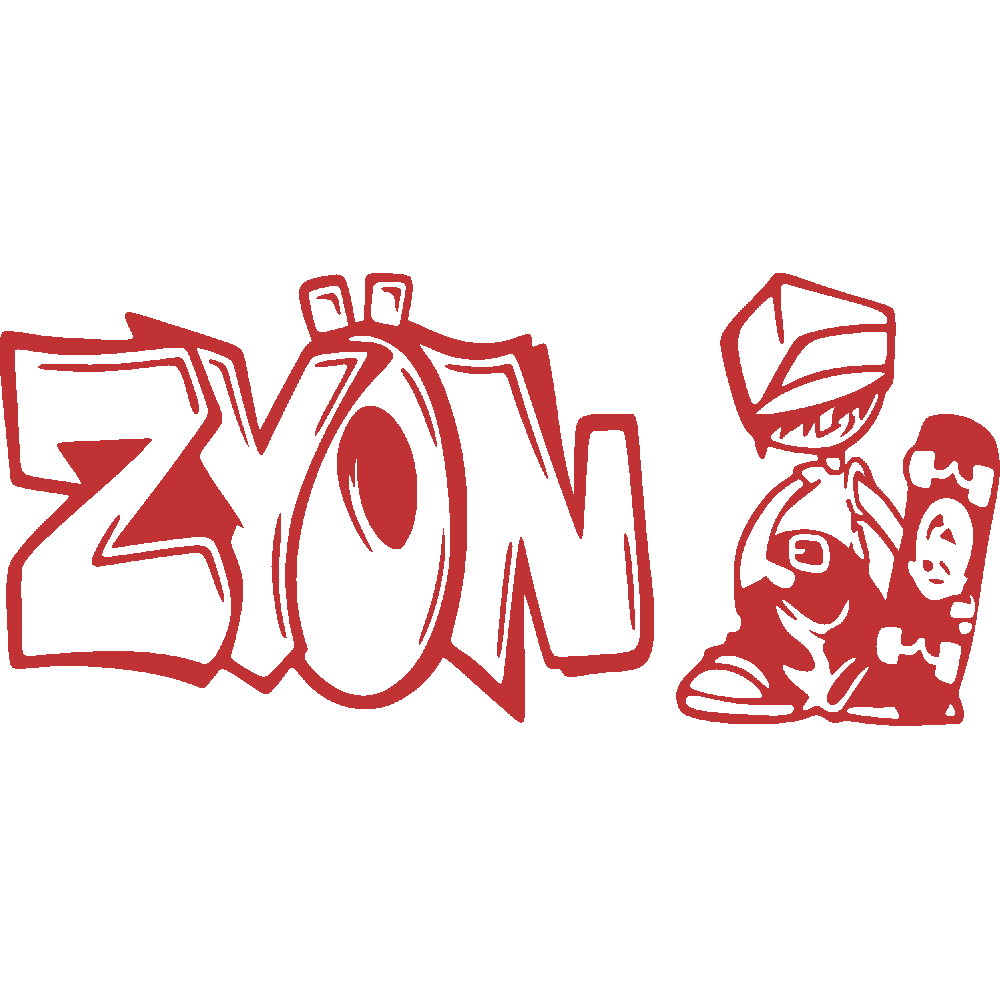 Wall sticker: customization of Zyn Graffiti Skater