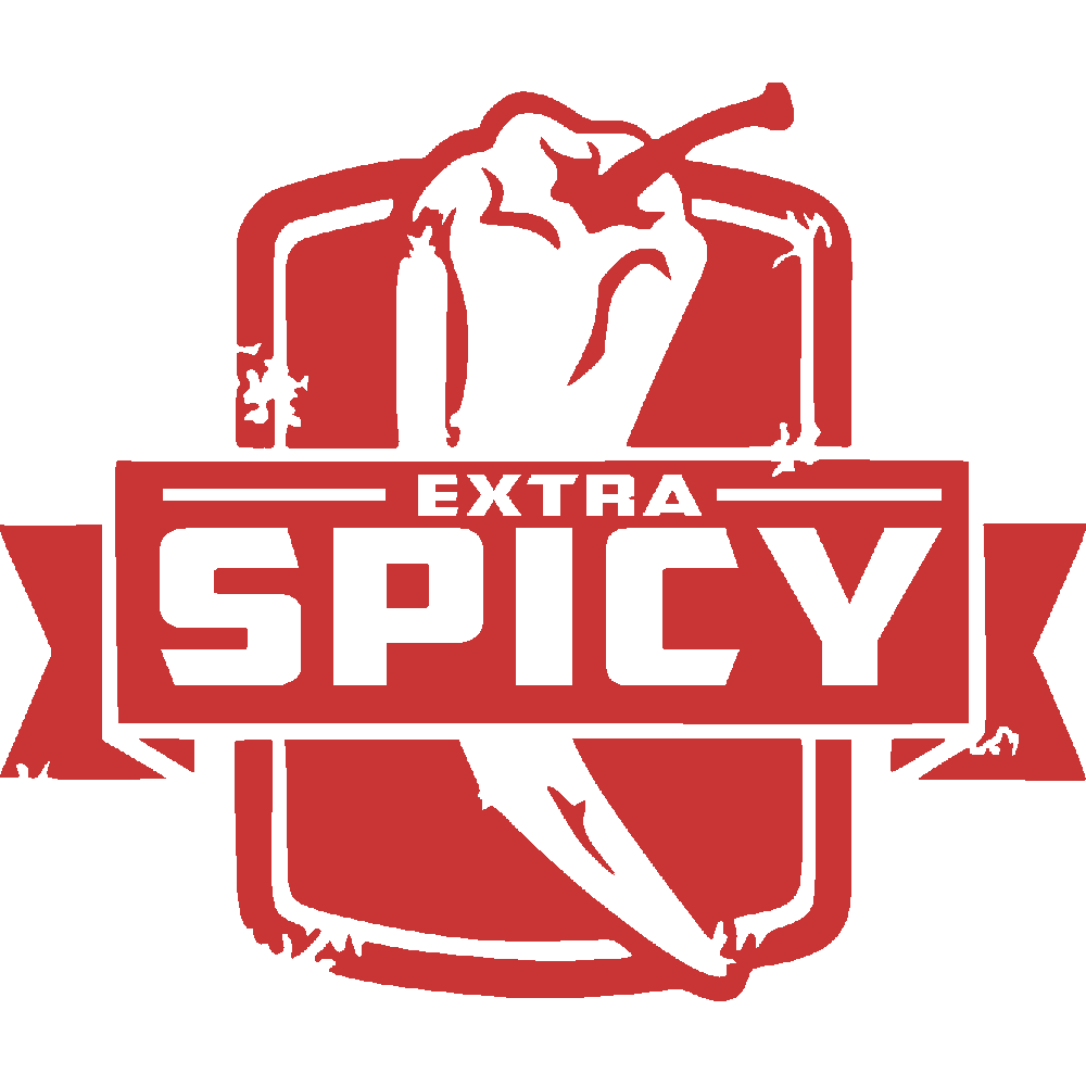 Muur sticker: aanpassing van Extra Spicy