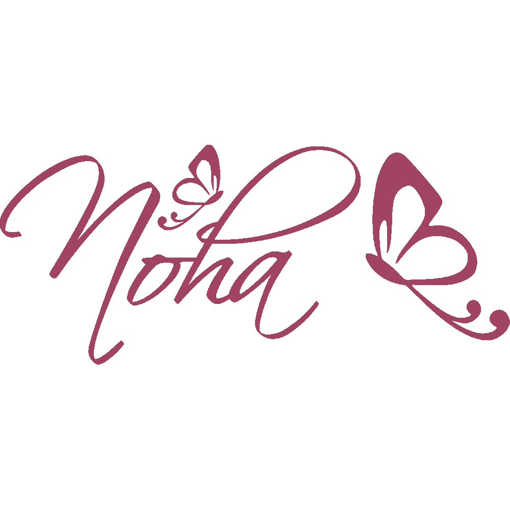 Wall sticker: customization of Noha Papillons