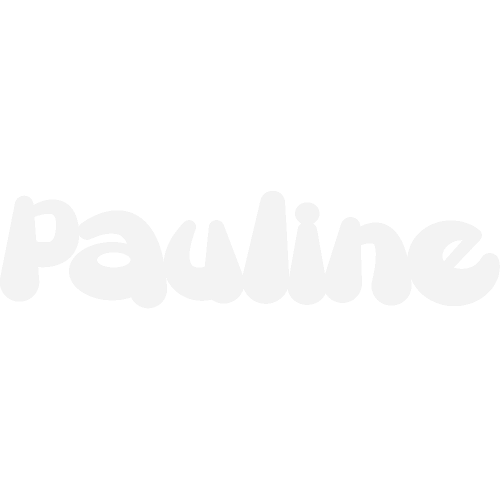Sticker mural: personnalisation de Pauline