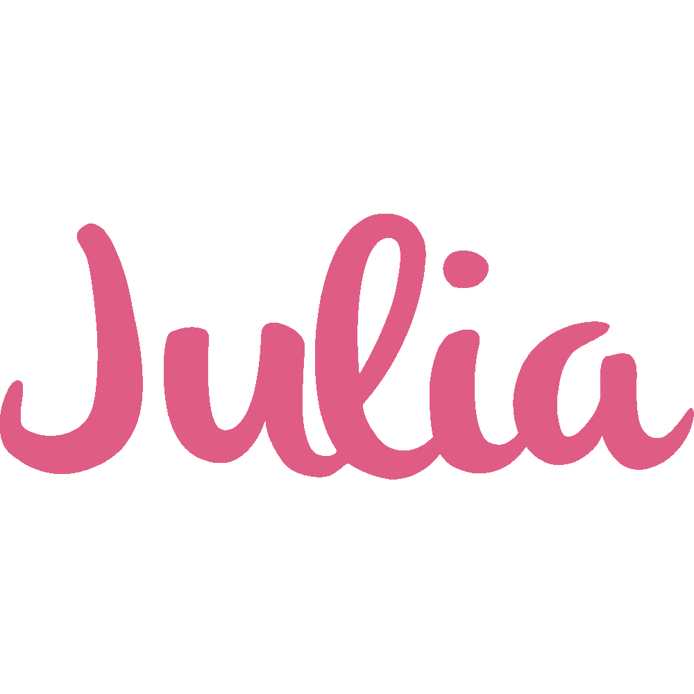 Sticker mural: personnalisation de Julia Brush