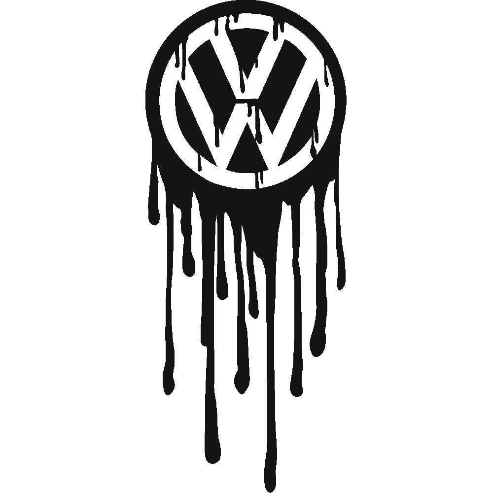 Sticker mural: personnalisation de VW Coulure