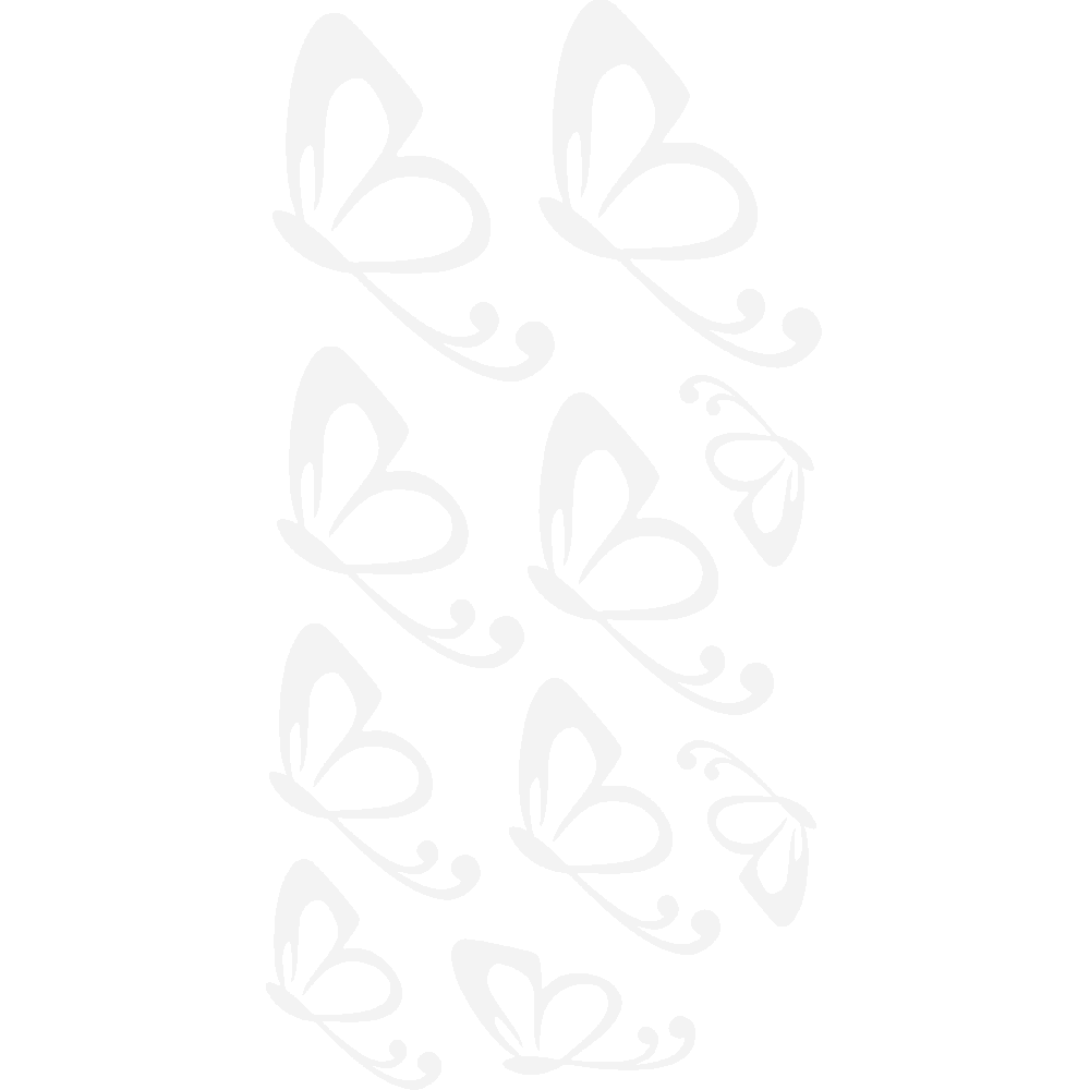 Sticker mural: personnalisation de Set 10 Papillons 02