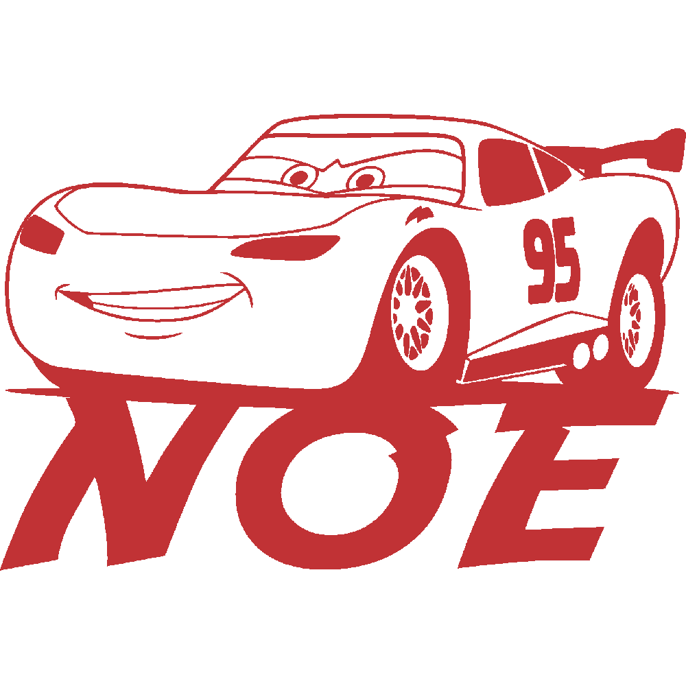 Sticker mural: personnalisation de Noe Cars
