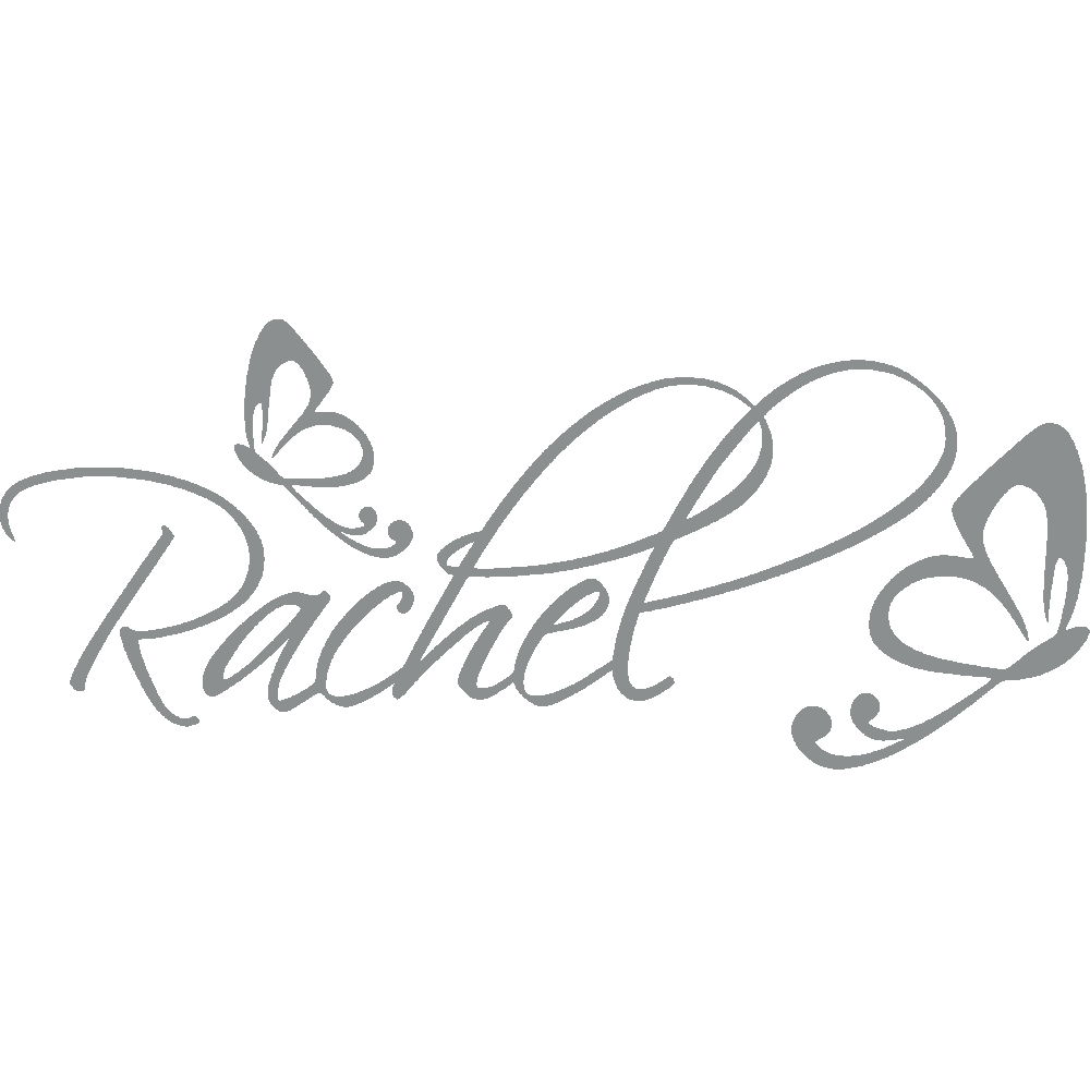 Wall sticker: customization of Rachel Papillons