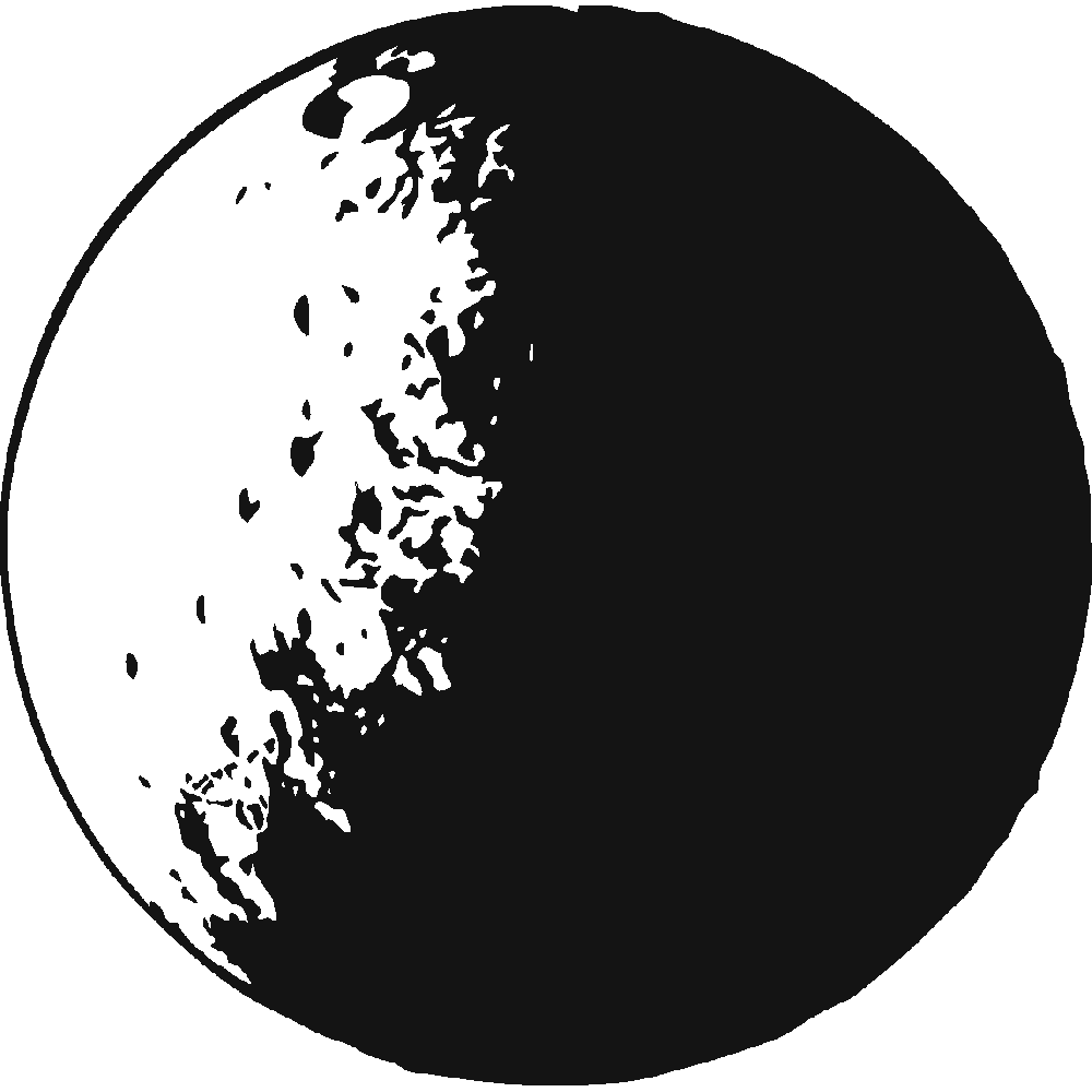 Muur sticker: aanpassing van Pleine Lune