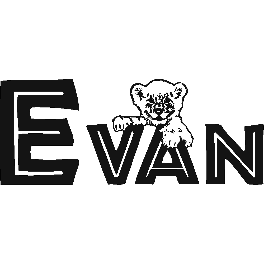 Wall sticker: customization of Evan Lionceau