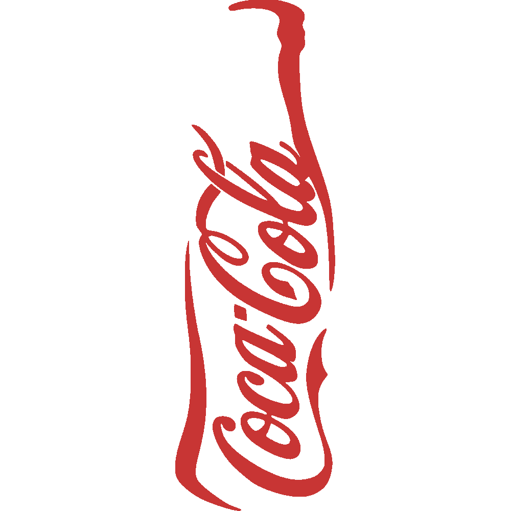 Muur sticker: aanpassing van Coca Cola Design