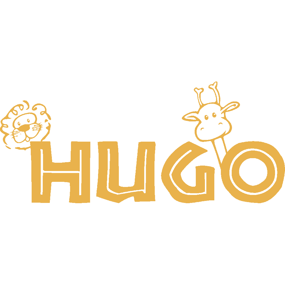 Muur sticker: aanpassing van Hugo Savane