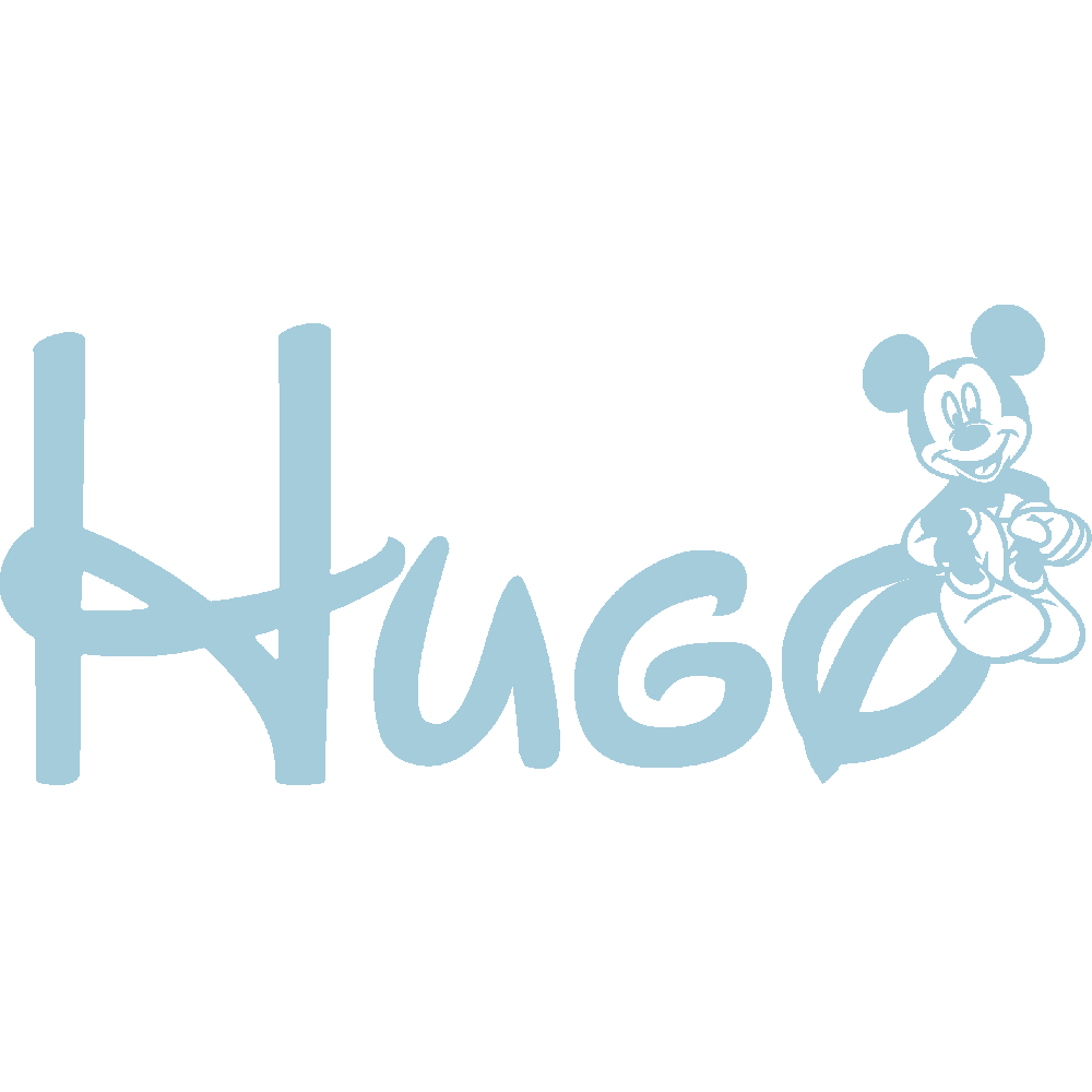 Muur sticker: aanpassing van Hugo Mickey