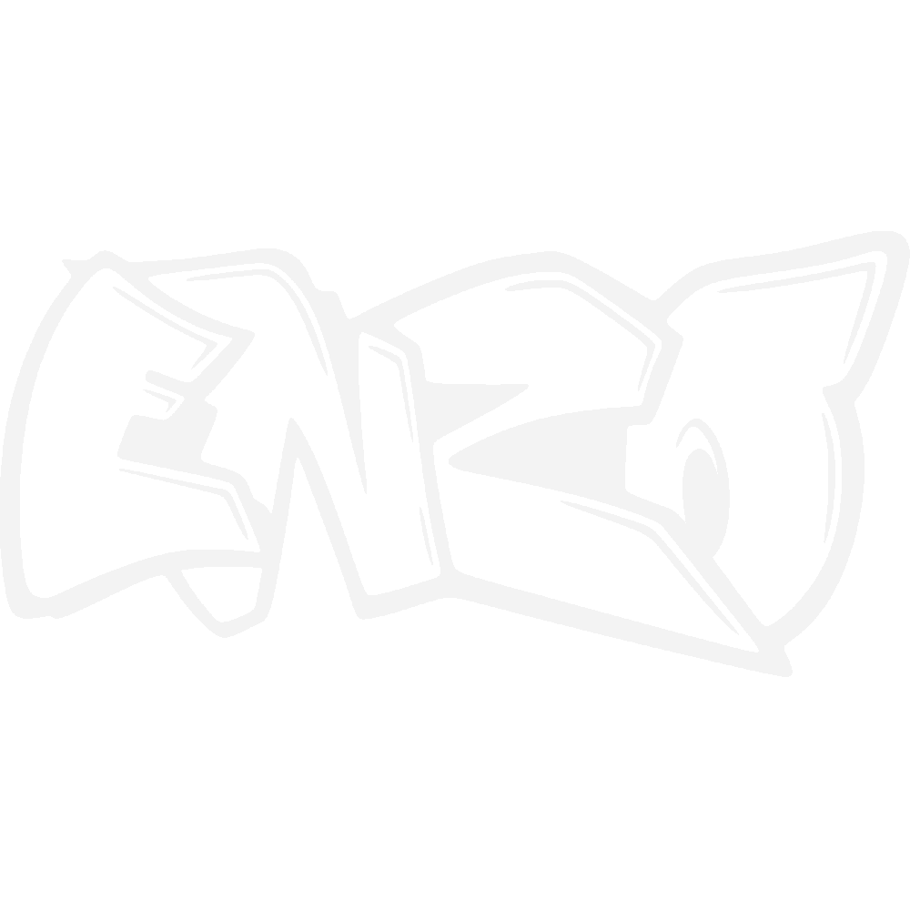 Muur sticker: aanpassing van Enzo Graffiti 2