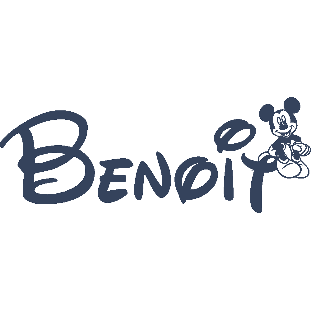 Muur sticker: aanpassing van Benoit Mickey