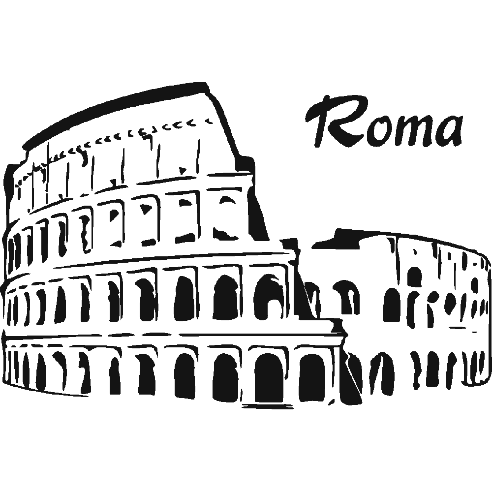 Muur sticker: aanpassing van Roma
