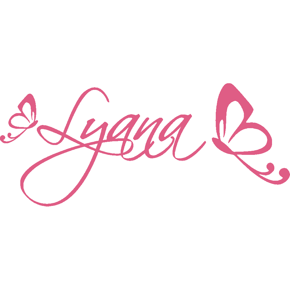 Wall sticker: customization of Lyana Papillons