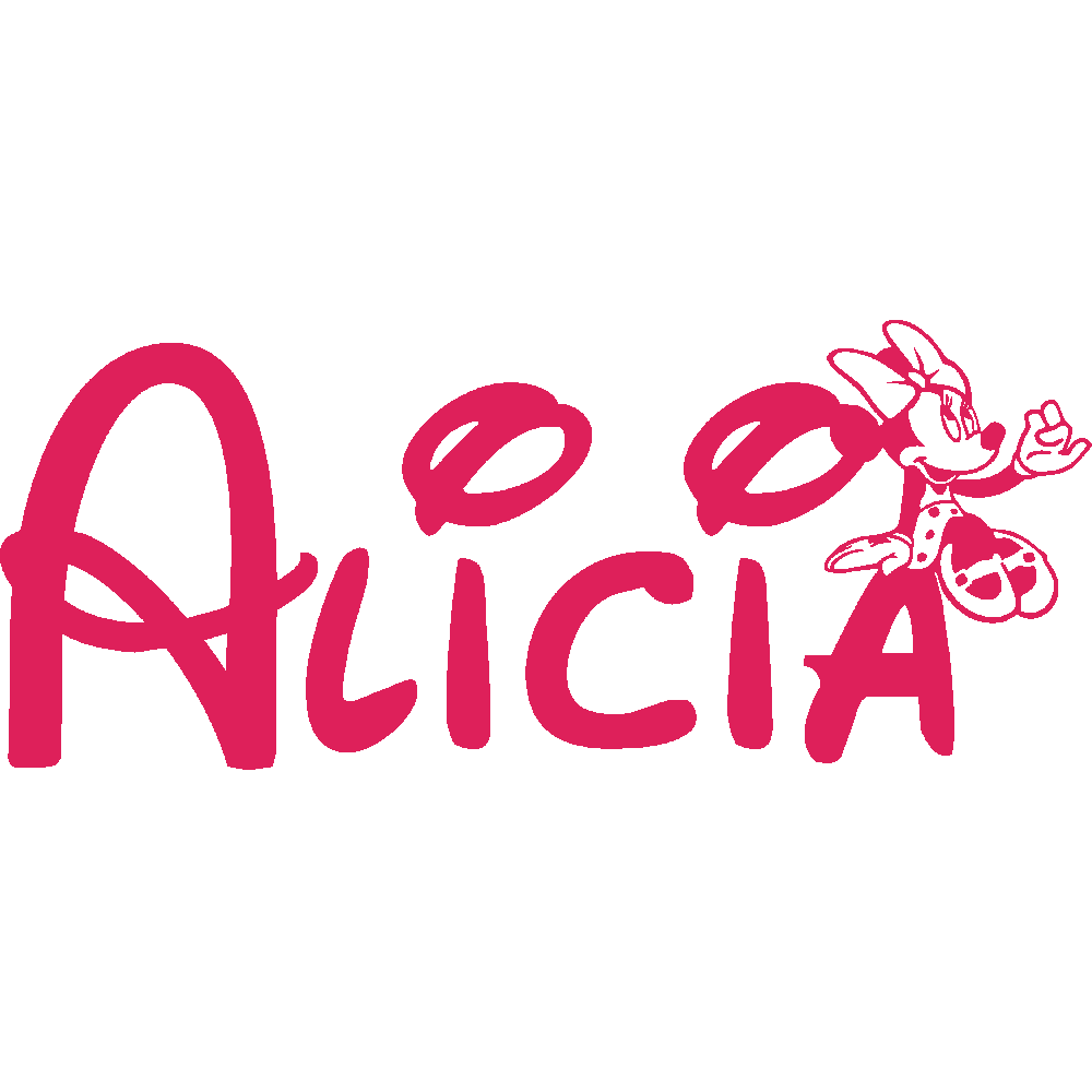 Wall sticker: customization of Alicia Minnie