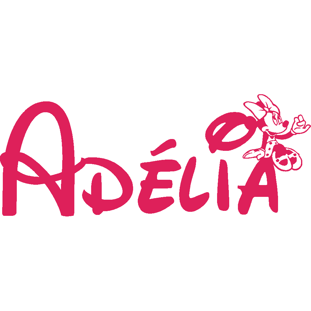 Wall sticker: customization of Adélia Minnie
