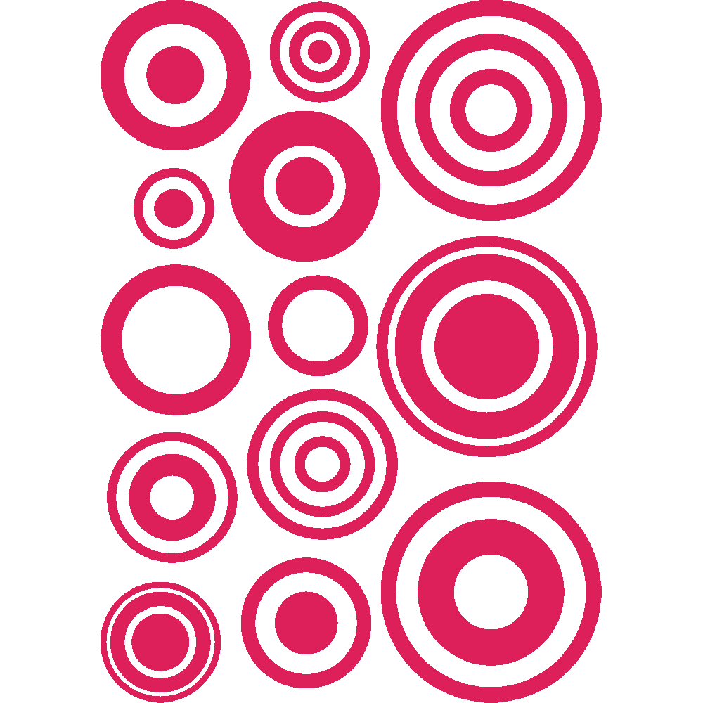 Wall sticker: customization of Cercles en Folie
