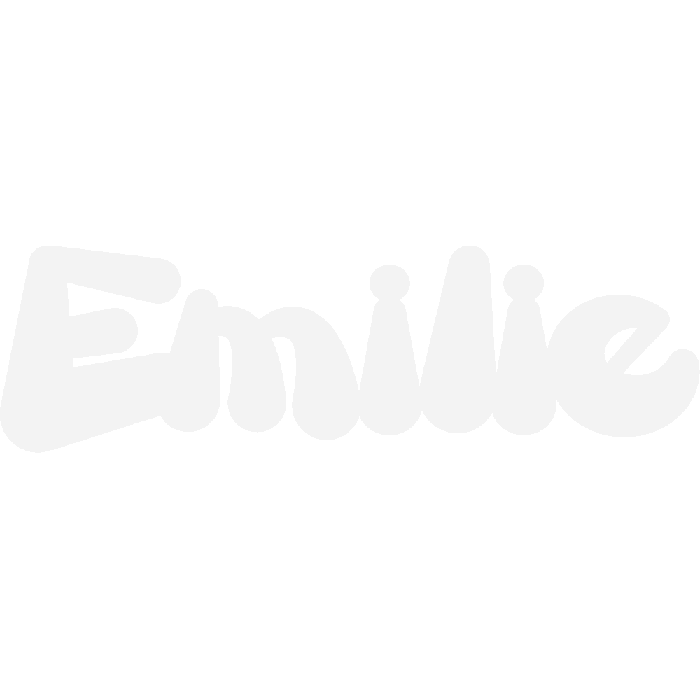 Muur sticker: aanpassing van Emilie 2