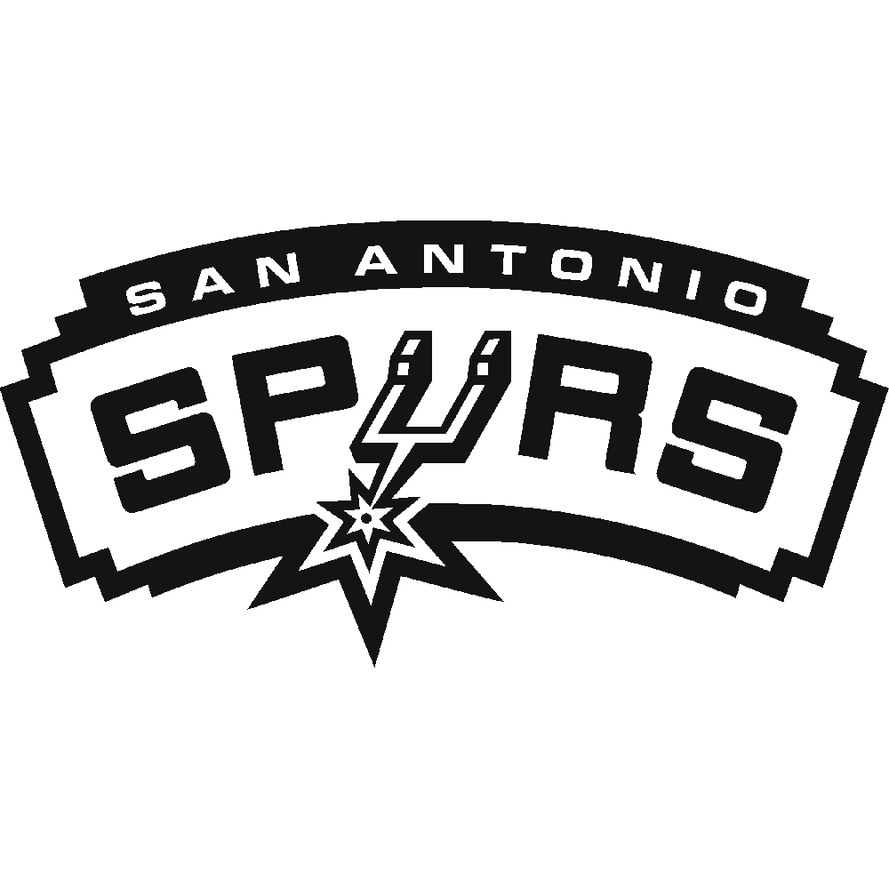 Muur sticker: aanpassing van NBA San Antonio Spurs