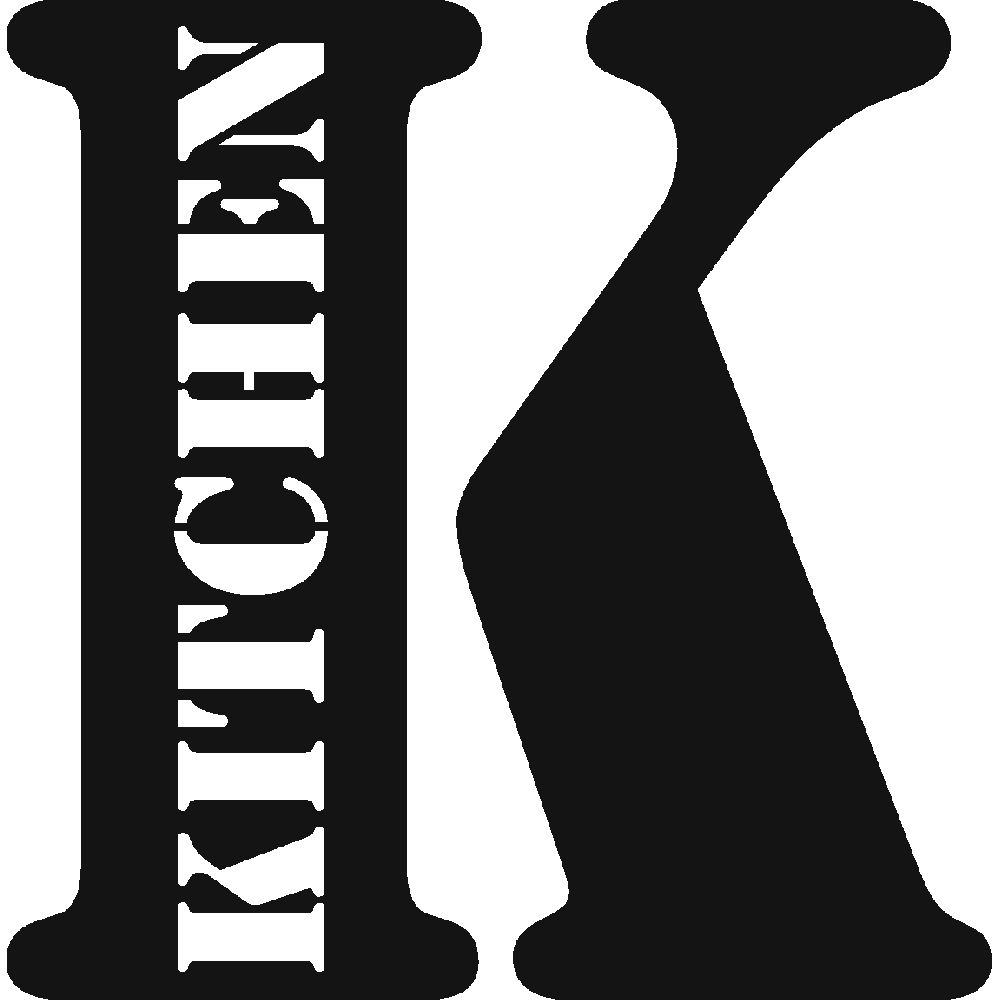 Muur sticker: aanpassing van Kitchen Monogramme