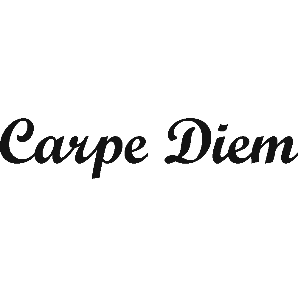 Wall sticker: customization of Carpe Diem