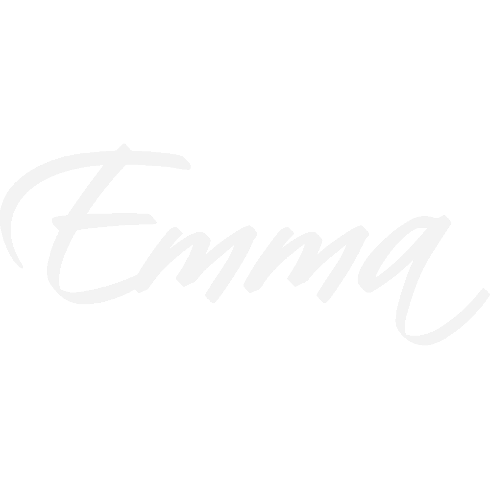 Muur sticker: aanpassing van Emma Script