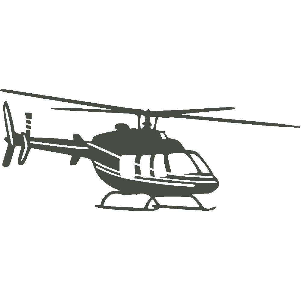 Wall sticker: customization of Hélicoptère